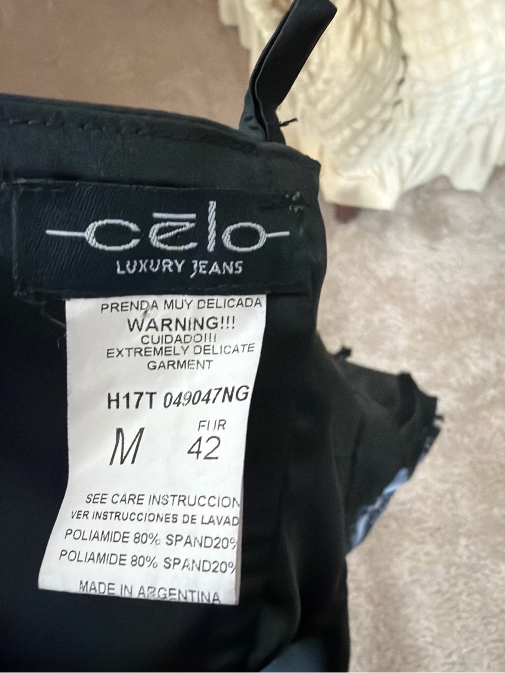 Y2K Celo Jeans Black Beaded Lace Satin Corset Camisole Top - Picture 4 of 4